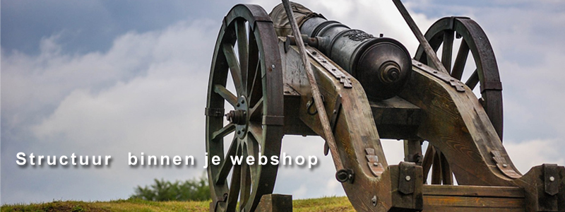 Structuur  binnen je webshop